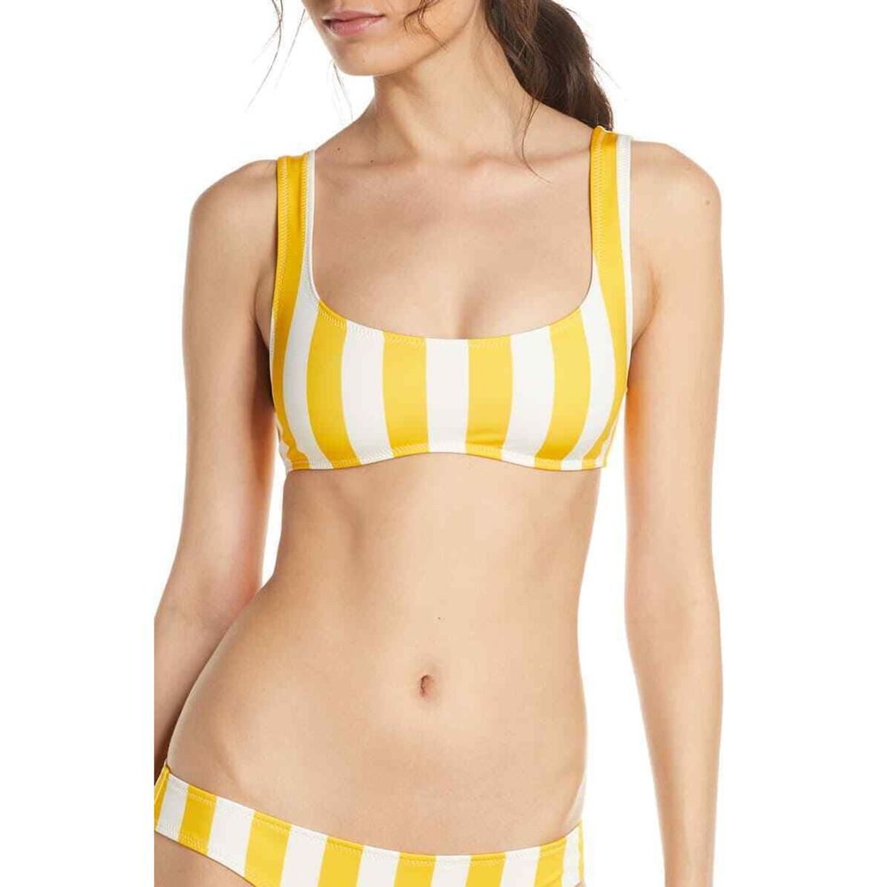 Solid & Striped Elle Bikini Top XL Scoop Neck